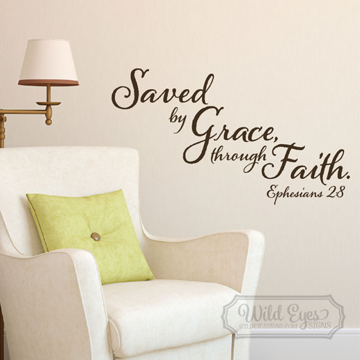 Ephesians 2:8 Vinyl Wall Decal 1