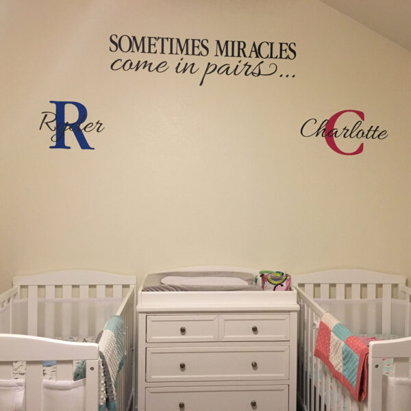 Sometimes Miracles Come in Pairs 12 in High