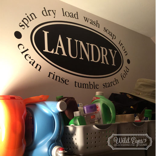 Laundry Vinyl Wall Decal