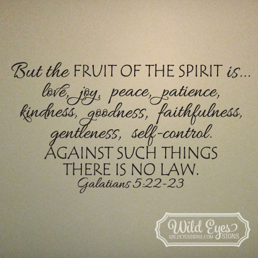 Galatians 5:22-23 Vinyl Wall Decal 3
