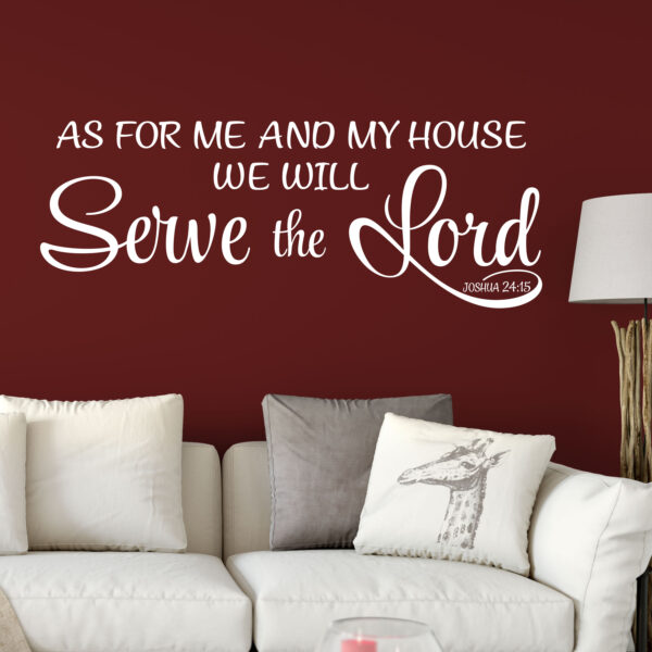 Joshua 24v15 Vinyl Wall Decal 4