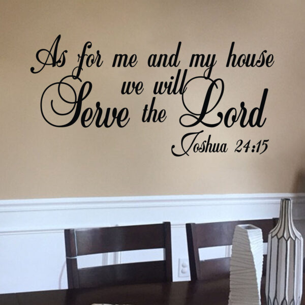 Joshua 24v15 Vinyl Wall Decal 9