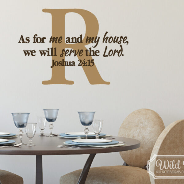 Joshua 24v15 Vinyl Wall Decal 11