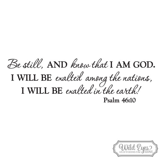 Psalm 46:10 Vinyl Wall Decal 4