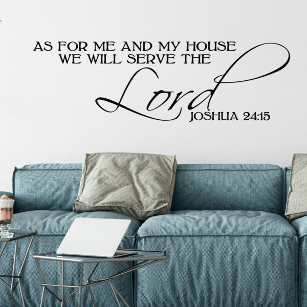 Joshua 24v15 Vinyl Wall Decal 6
