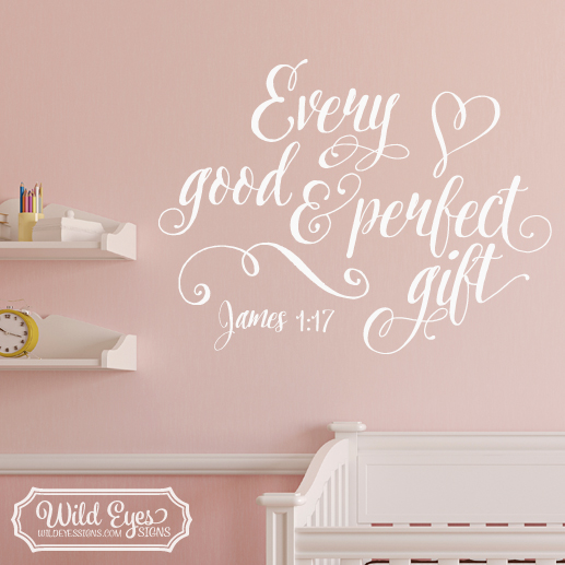 James 1:17 Vinyl Wall Decal 2