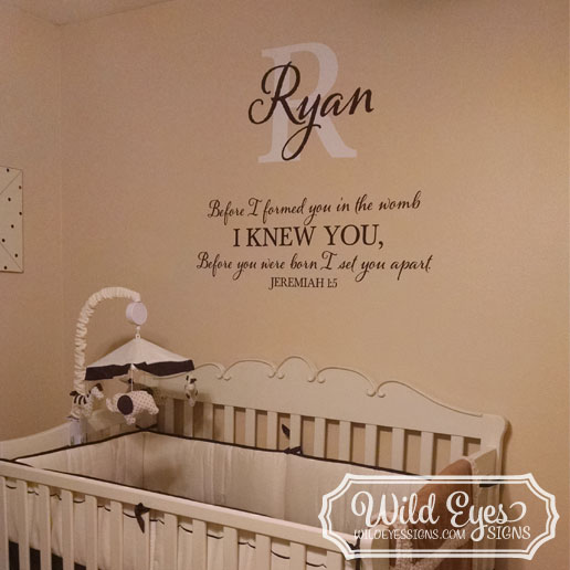 Jeremiah 1v5 Vinyl Wall Decal version 11