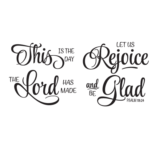 Psalm 118v24 Vinyl Wall Decal