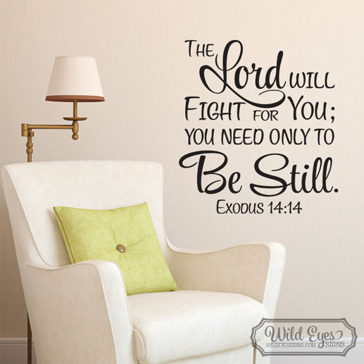 Exodus 14v14 Vinyl Wall Decal