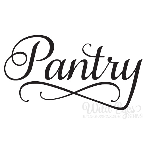 Pantry Vinyl Wall Decal Pantry Door Decal Kitchen Decal Kitchen