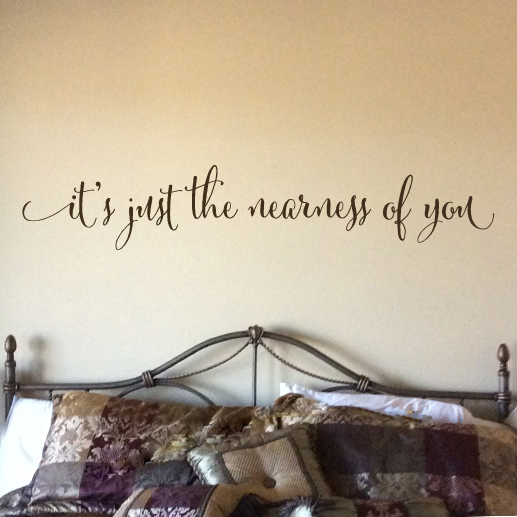 Bedroom Wall Decal I Love You Romantic Vinyl Lettering