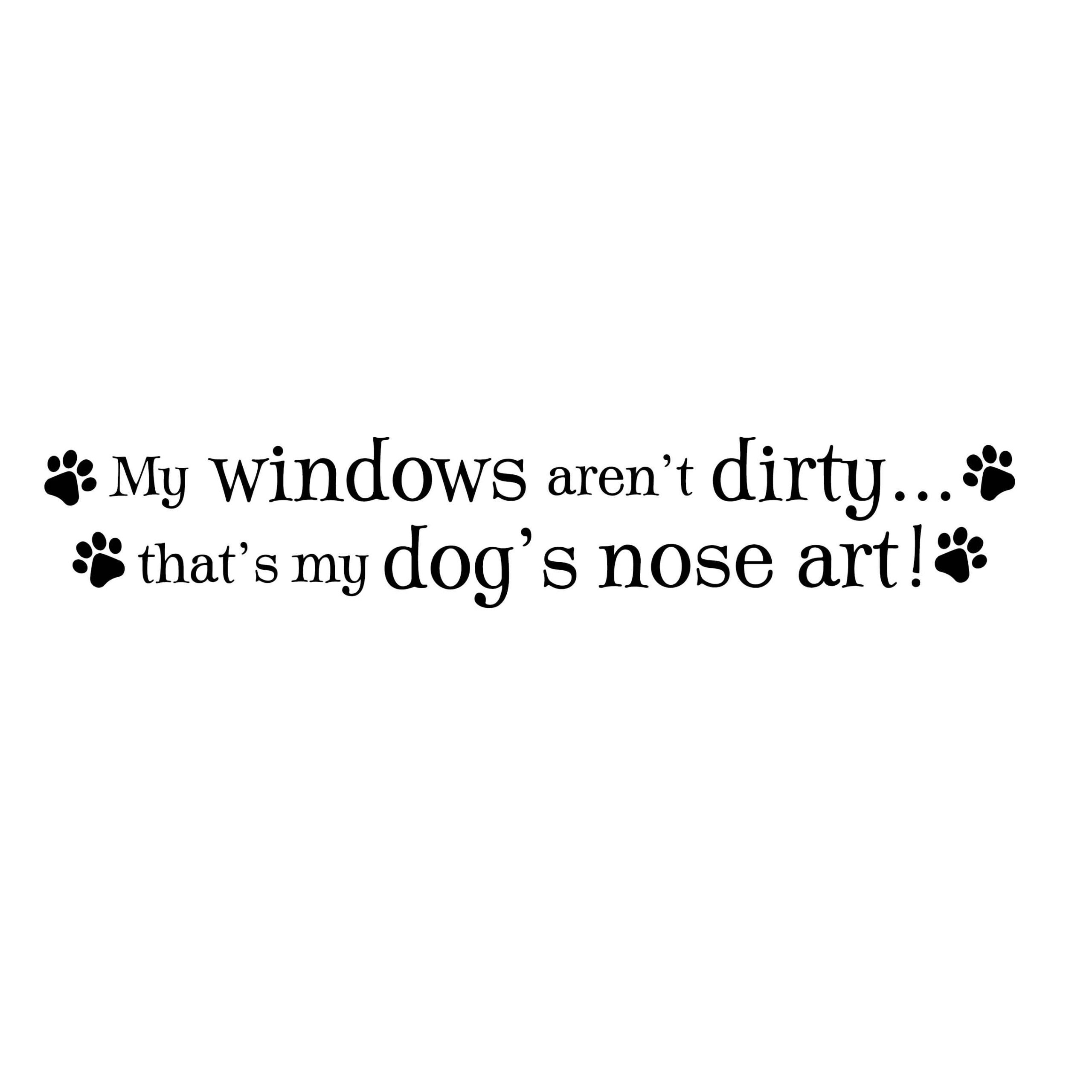 Dog's Nose Art Vinyl Wall Decal