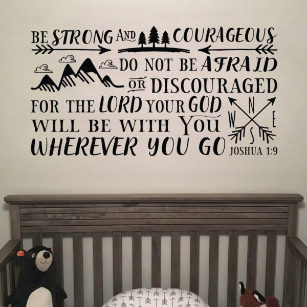 Joshua 1v9 Vinyl Wall Decal 20