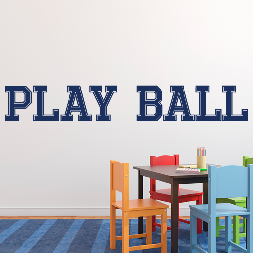 Play Ball Vinyl Wall Decal