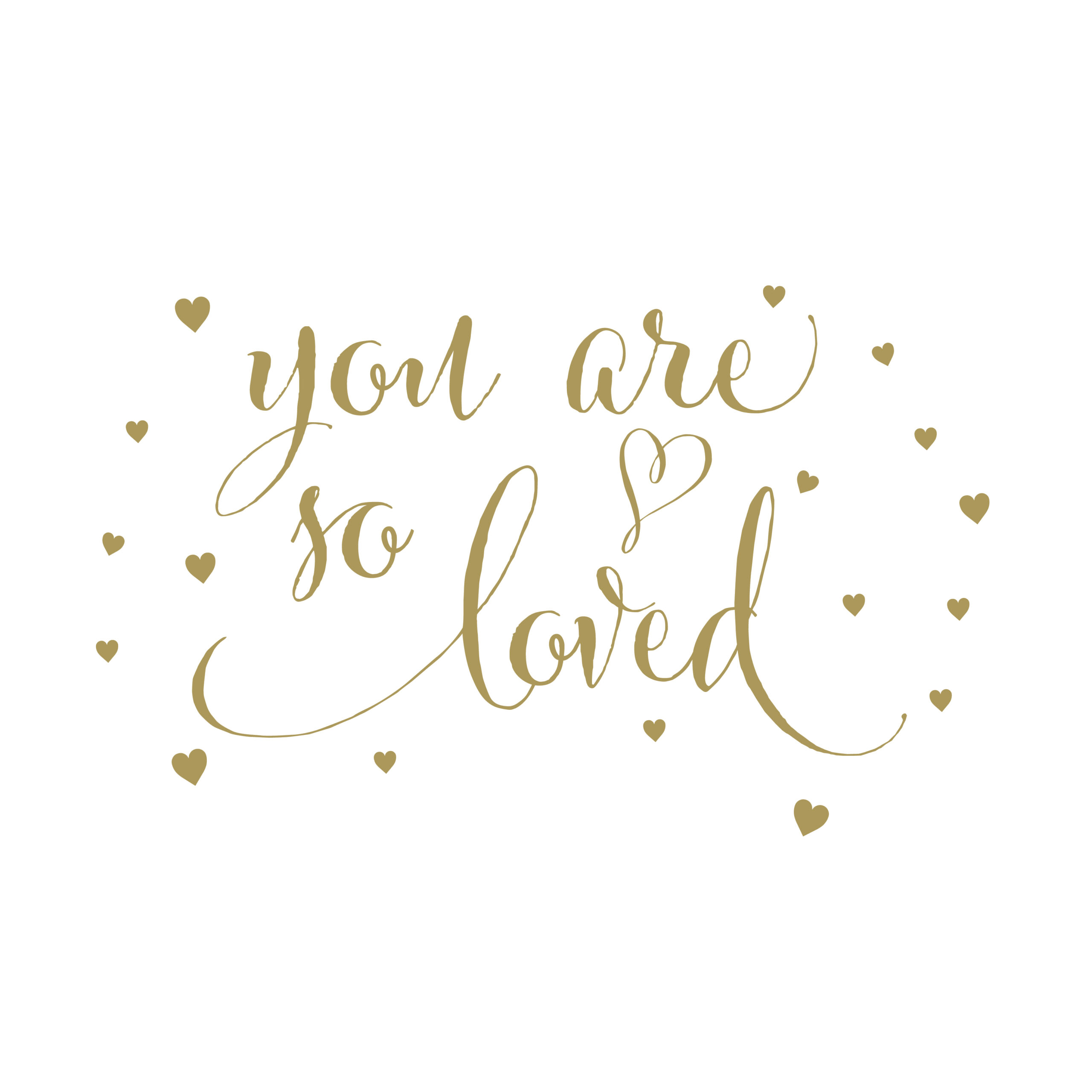 You are so loved with hearts - hearts, nursery girl, vinyl wall decal, teen girl room decor, hearts, teen girl, vinyl decal CT4570 - Image 4