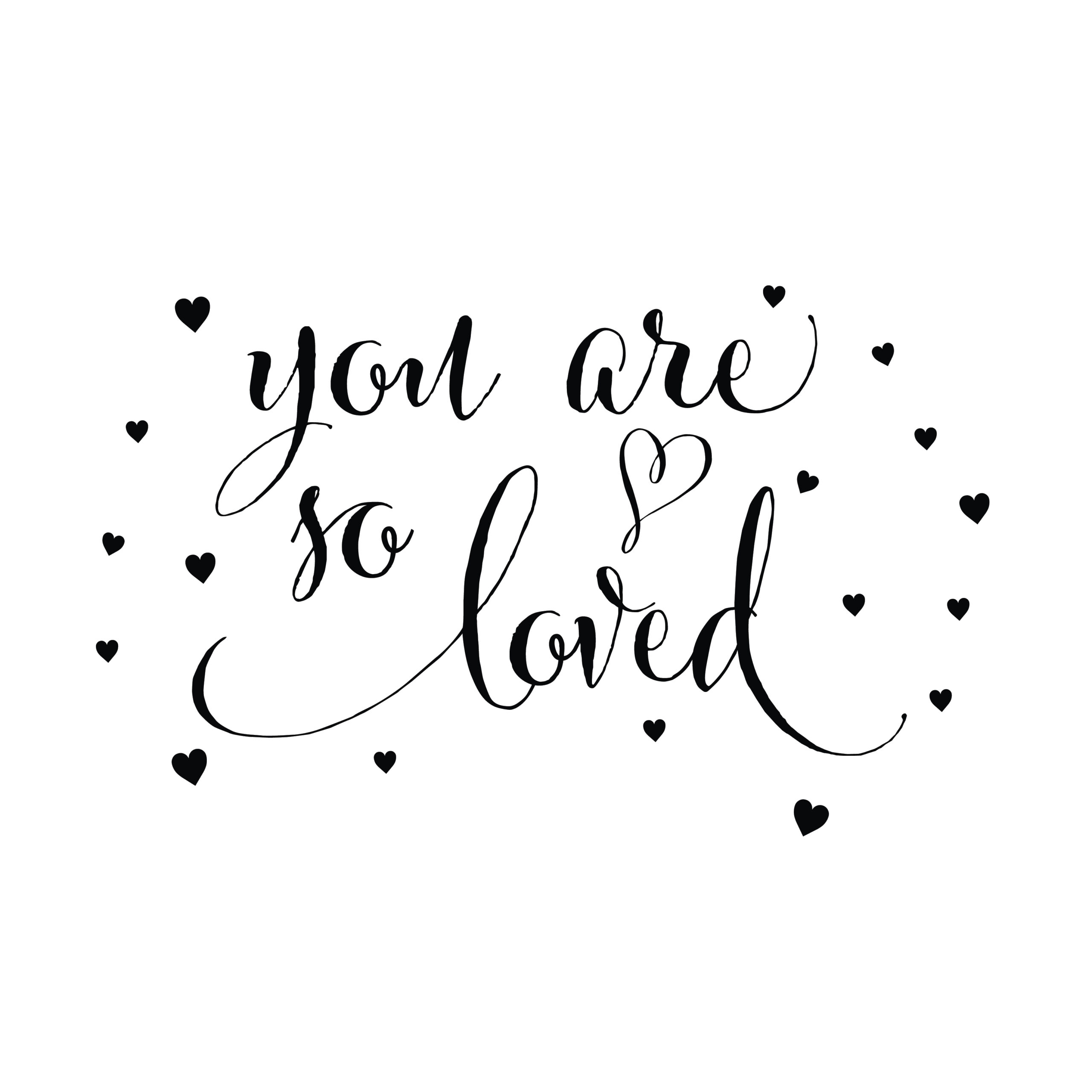 You are so loved with hearts - hearts, nursery girl, vinyl wall decal, teen girl room decor, hearts, teen girl, vinyl decal CT4570 - Image 5