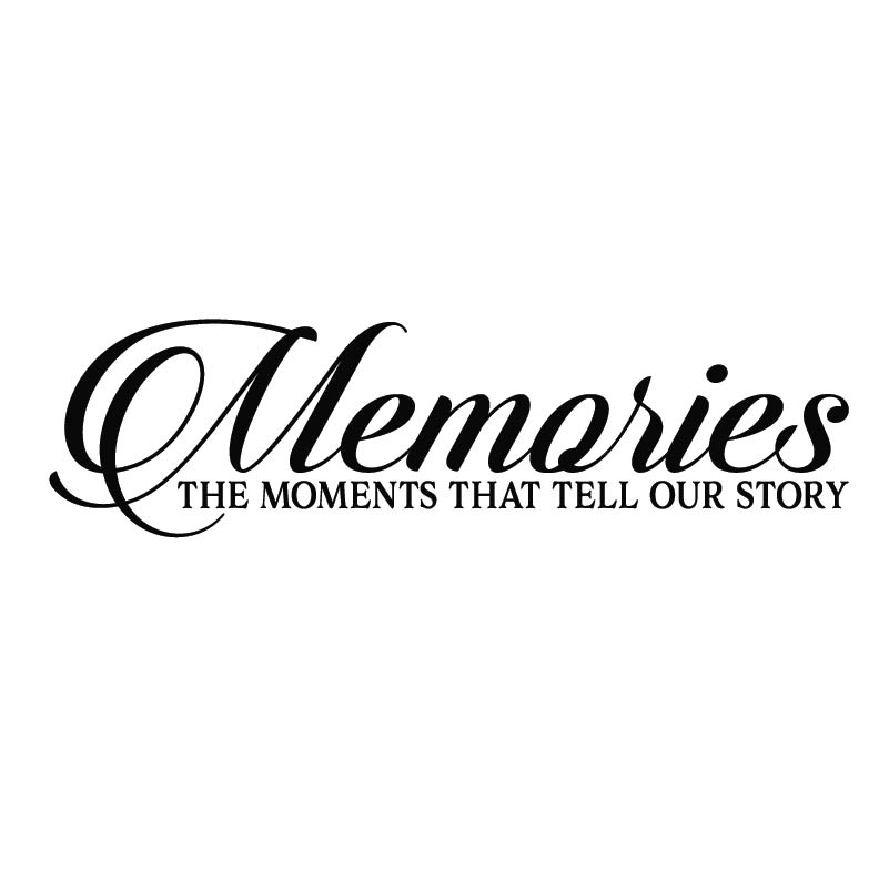 Memories the moments that tell our story Vinyl Wall Decal