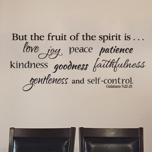 Galatians 5:22 Vinyl Wall Decal 6