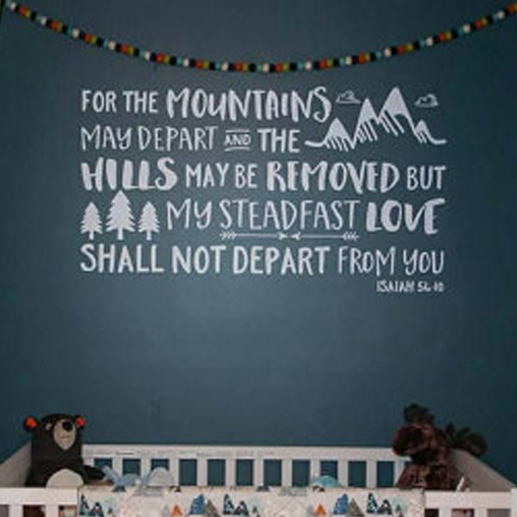 Isaiah 54:10 Vinyl Wall Decal