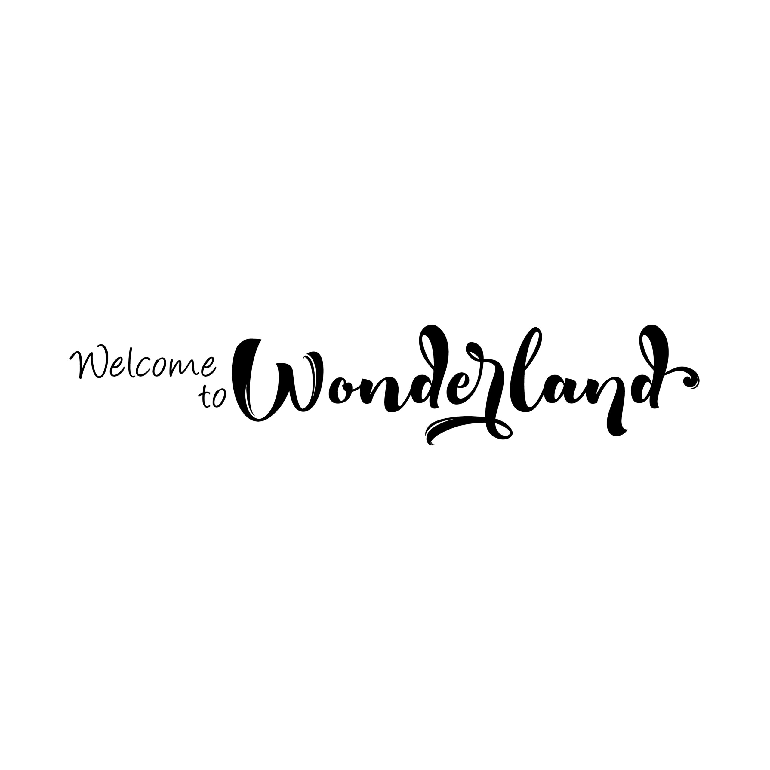 Welcome to Wonderland Vinyl Wall Decal by Wild Eyes Signs, Nursery Decoration, Playroom Quote, Vinyl Lettering, Winter Wonderland, Playroom Quote, CT4583 … - Image 2