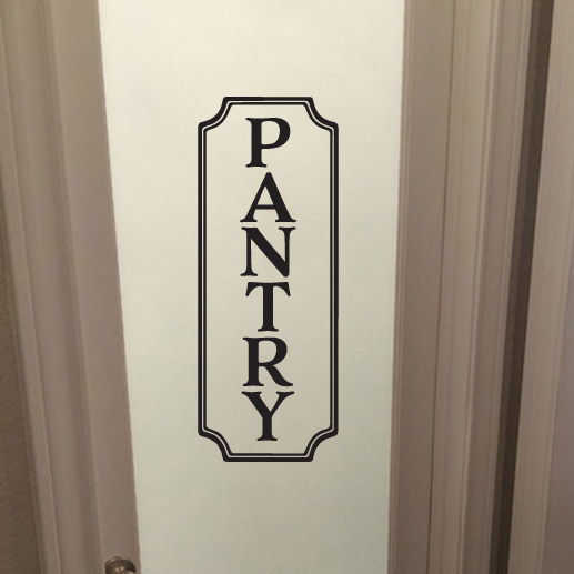 Door pantry vinyl Decal for home cars walls cups bumper stickers glass 