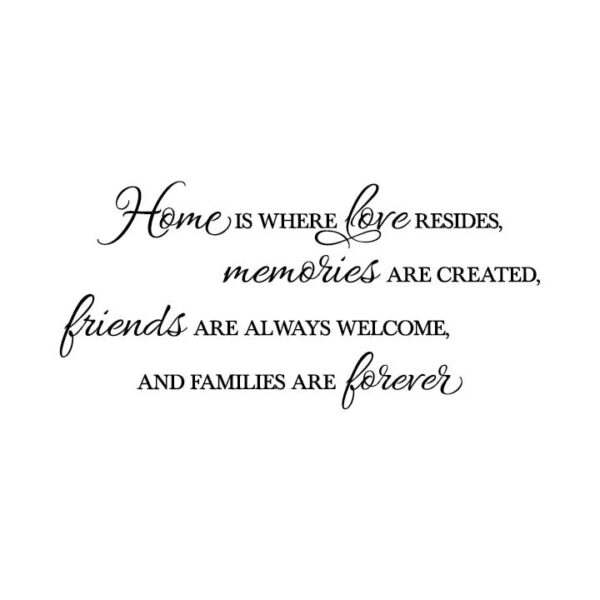 Home is where Love resides Vinyl Wall Decal