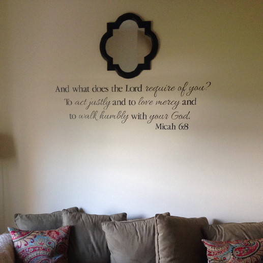 Micah 6:8 Vinyl Wall Decal 2 by Wild Eyes Signs, Act Justly Love Mercy Walk Humbly with your God, Vinyl Wall Lettering, Modern Christian Home Decor, Scripture Bible Verse, MIC6v8-0002 - Image 3