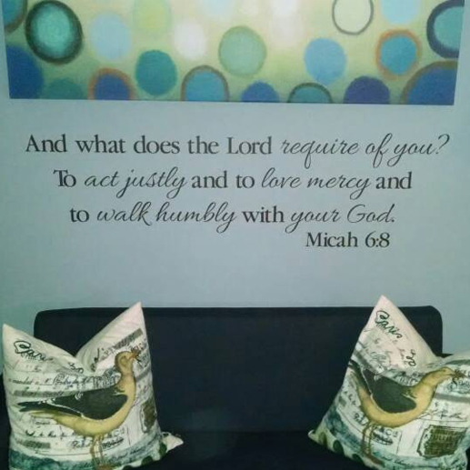 Micah 6:8 Vinyl Wall Decal 2 by Wild Eyes Signs, Act Justly Love Mercy Walk Humbly with your God, Vinyl Wall Lettering, Modern Christian Home Decor, Scripture Bible Verse, MIC6v8-0002 - Image 4