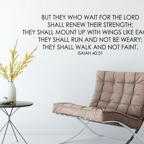 Isaiah 40:31 Vinyl Wall Decal 4 by Wild Eyes Signs, But those who hope in the Lord will soar on wings like eagles, Vinyl Nursery Sky, Bible Verse Scripture Decal, Child Decor, ISA40V31-0004