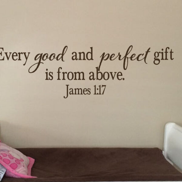 James 1:17 Vinyl Wall Decal 20