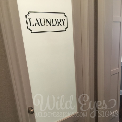 Laundry Vinyl Wall Decal Room Glass Door Laundry Vinyl Wall Decal Room Glass Door