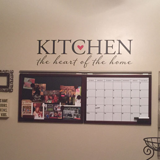 Kitchen the Heart of the Home Vinyl Wall Decal