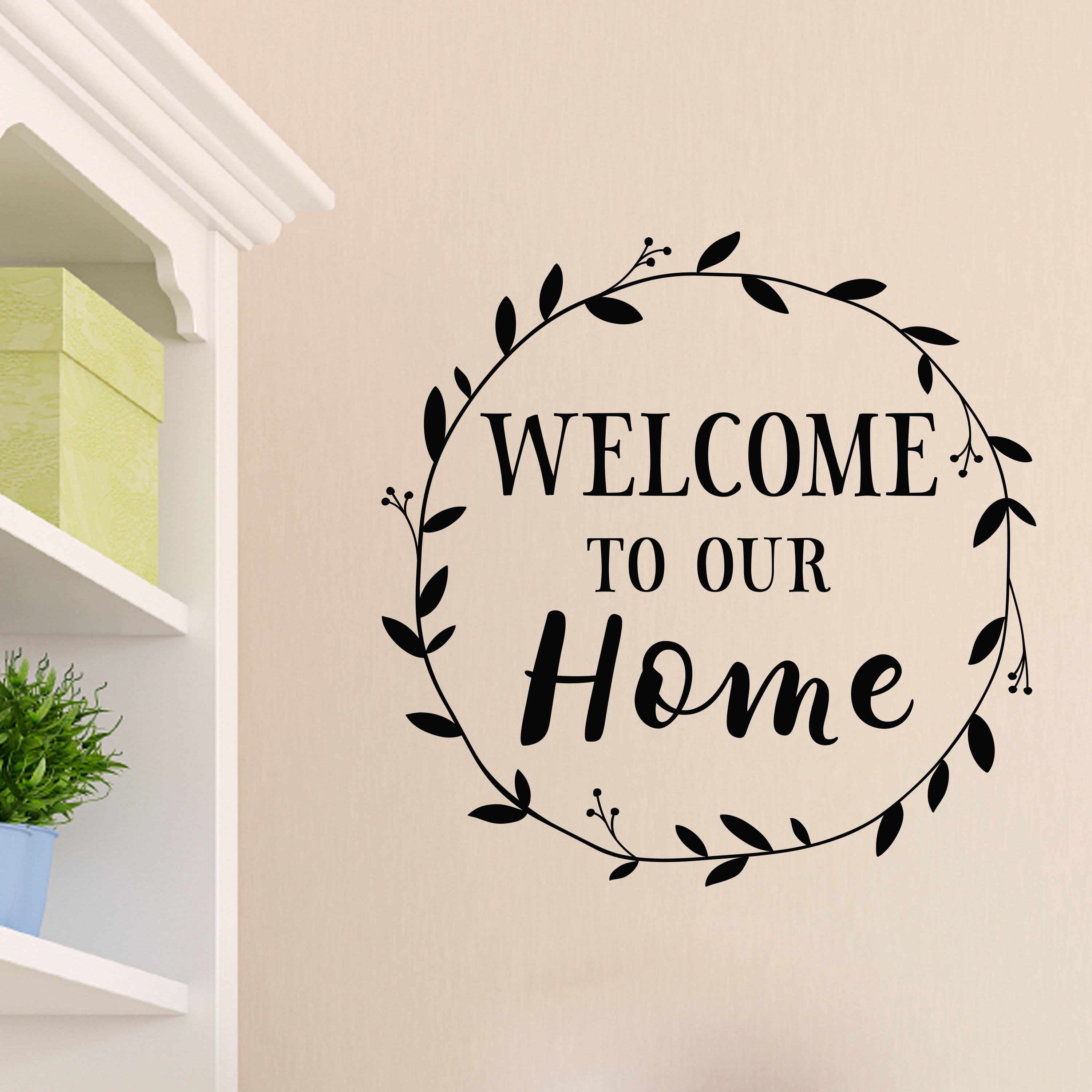 Bienvenidos welcome entryway front door decal wall decal, welcome in  spanish, spanish door sign