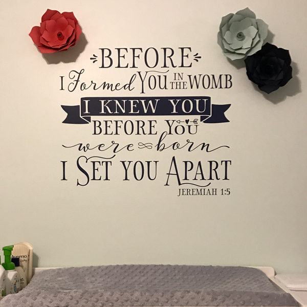 Jeremiah 1v5 Vinyl Wall Decal 18