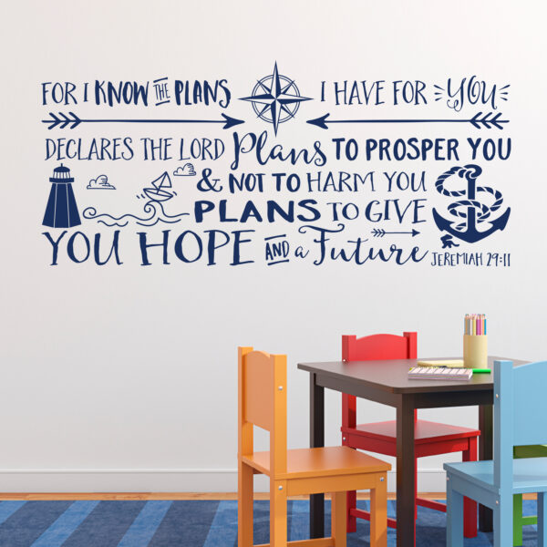Jeremiah 29v11 Vinyl Wall Decal 5