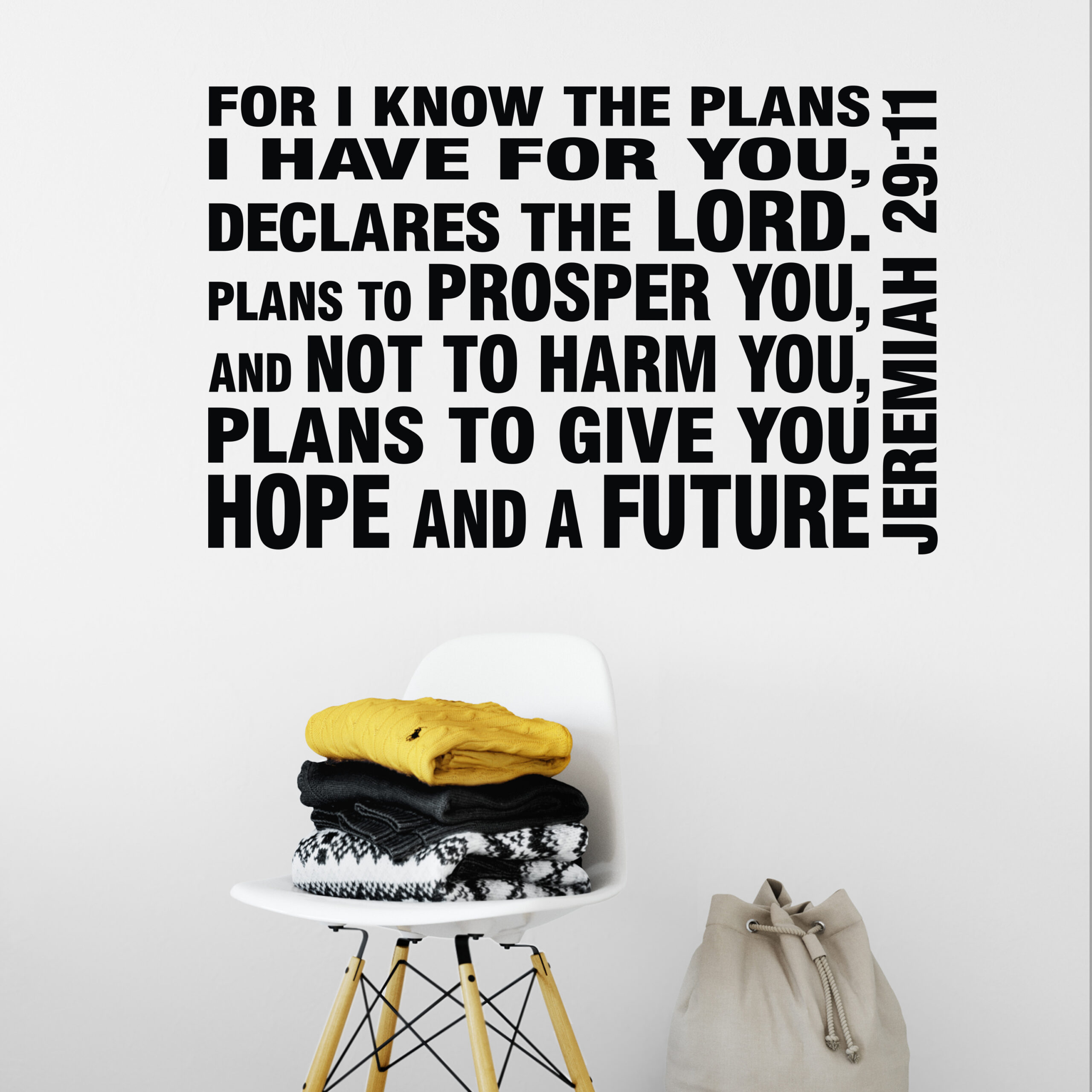 Jeremiah 29v11 Vinyl Wall Decal 7