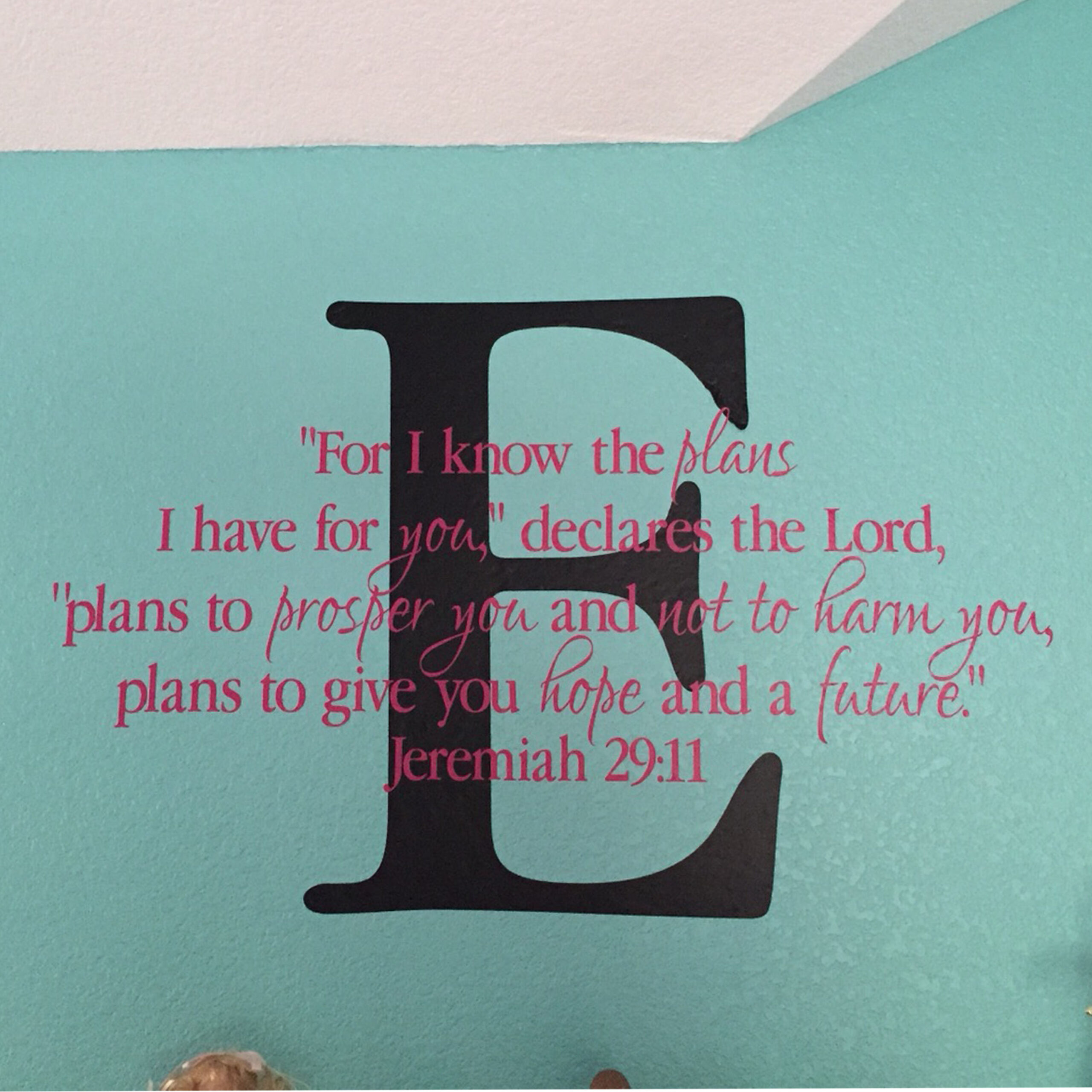 Jeremiah 29v11 Vinyl Wall Decal 18