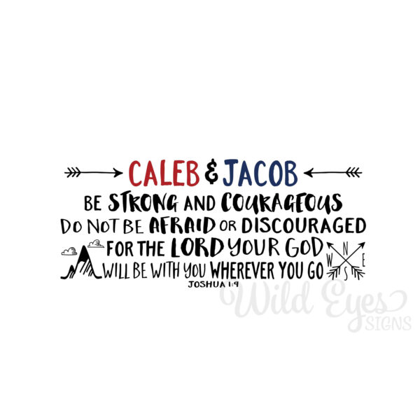 Joshua 1v9 Vinyl Wall Decal 28