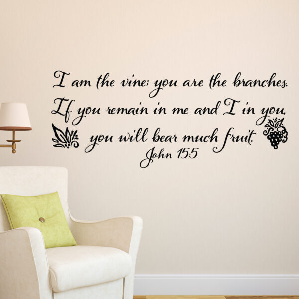 John 15v5 Vinyl Wall Decal 1
