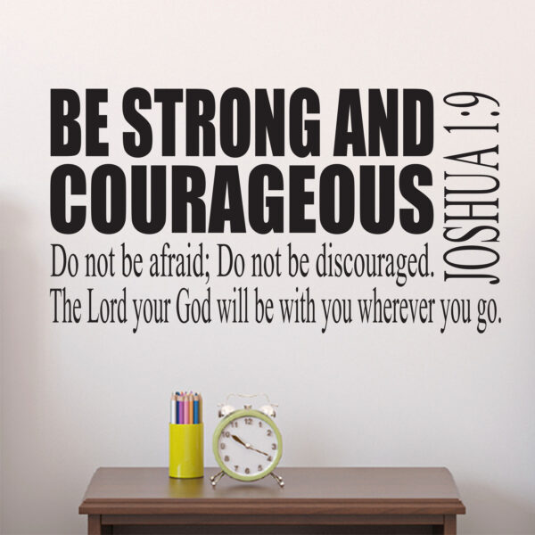 Joshua 1v9 Vinyl Wall Decal 2