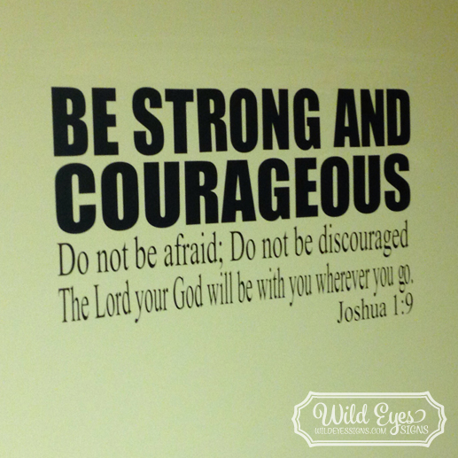 Joshua 1v9 Vinyl Wall Decal 3