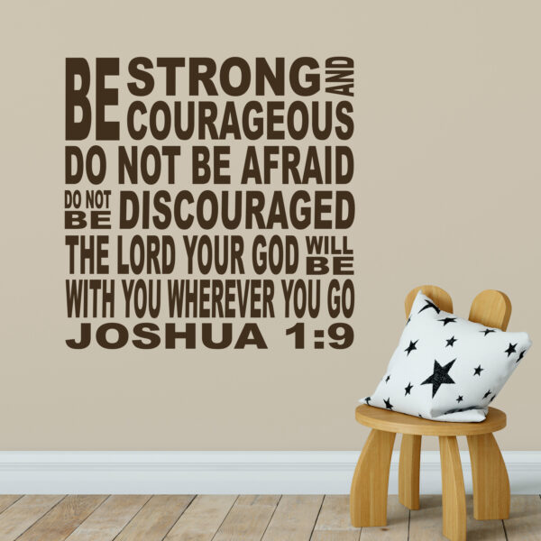 Joshua 1v9 Vinyl Wall Decal 5