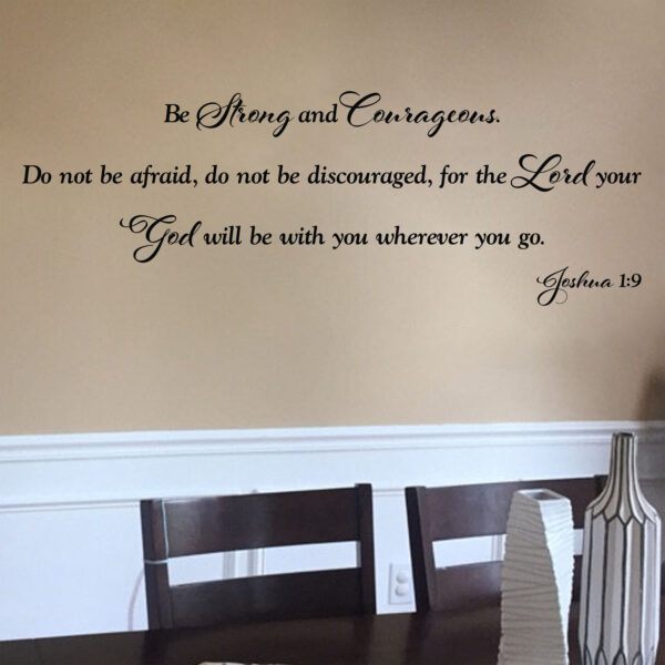 Joshua 1v9 Vinyl Wall Decal 16