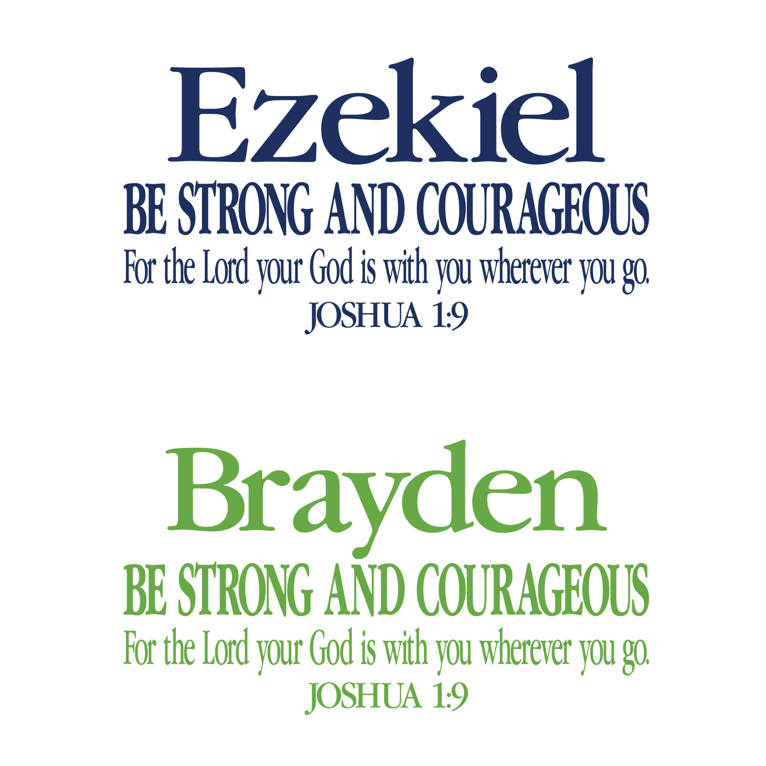 Joshua 1:9 Vinyl Wall Decal 12 by Wild Eyes Signs Be Strong and Courageous for the Lord will be with you wherever you go, Personalized Monogram Bible Verse, JOS1V9-0012 - Image 3