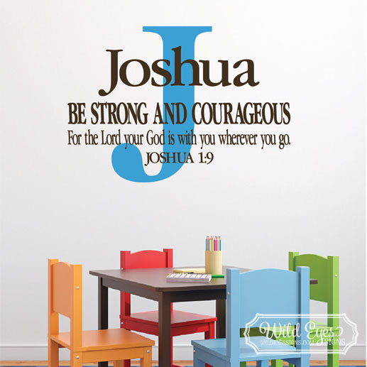 Joshua 1v9 Vinyl Wall Decal 10