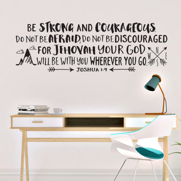 Joshua 1v9 Vinyl Wall Decal 44