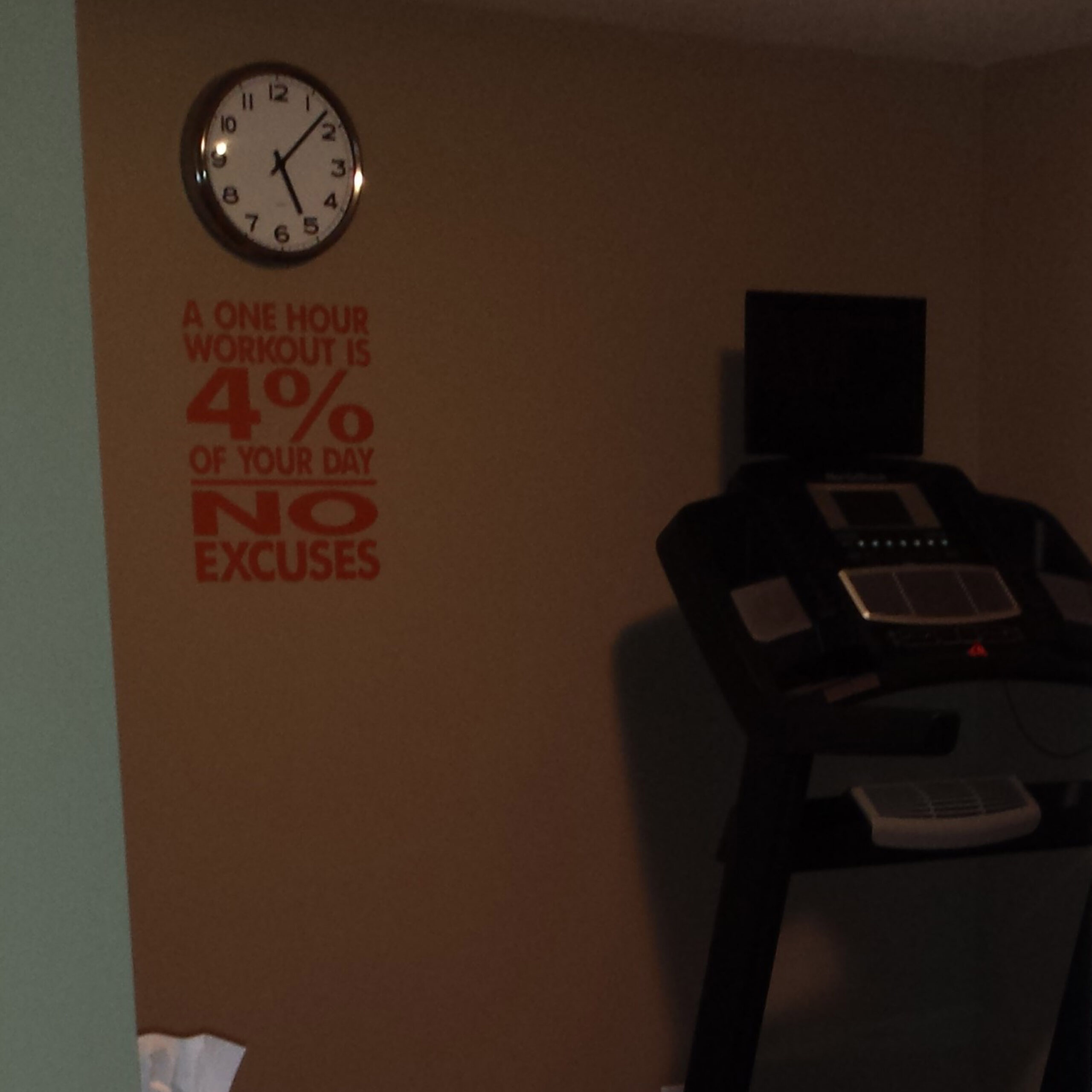 No Excuses Workout Room Vinyl Wall Decal by Wild Eyes Signs A One Hour Workout is 4% of your Day, Motivational Quote, Gym Sign, Weight Room, Home Gym, Workout Room, Gym Wall Decal, Exercise, HH2120 - Image 4