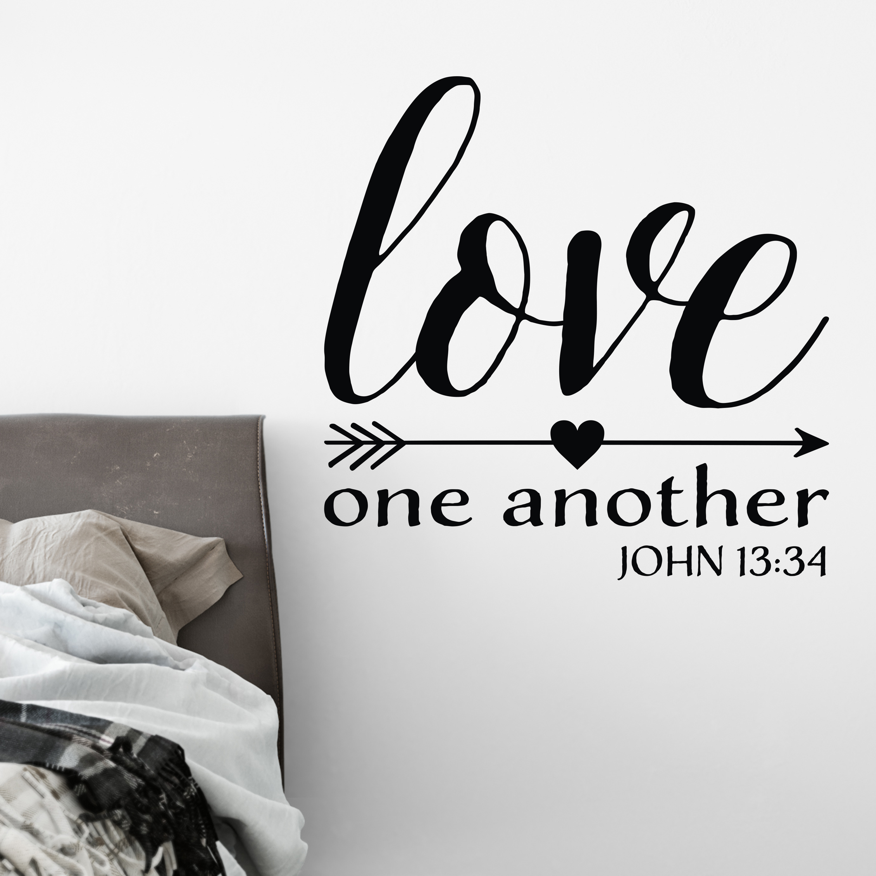 John 13v34 Vinyl Wall Decal 1 Love One Another Love Bible Verse