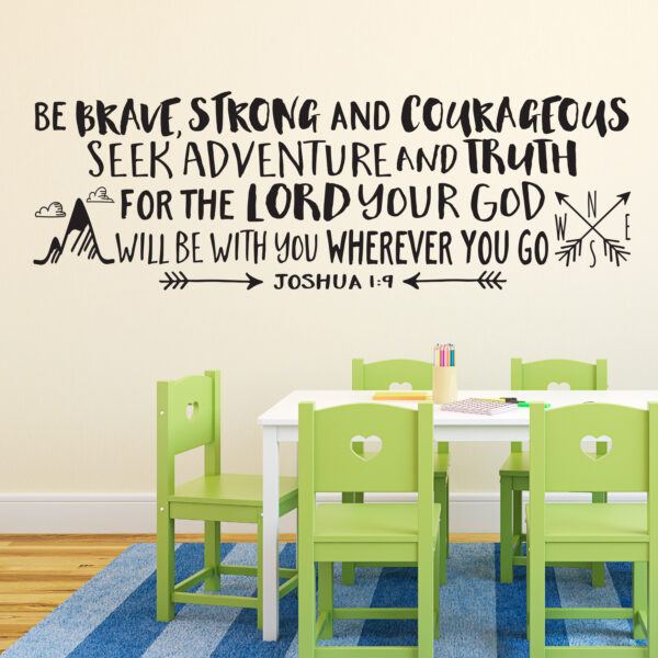 Joshua 1v9 Vinyl Wall Decal 29