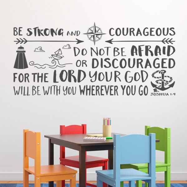 Joshua 1v9 Vinyl Wall Decal 34